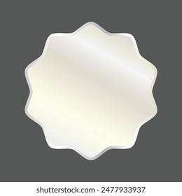 Vector label design on a white background.