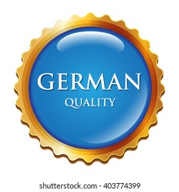 vector label german quality
