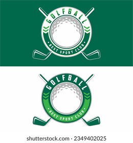 Vektormarke des Golfs. Logo der Golfmeisterschaft. Vektorgrafik.