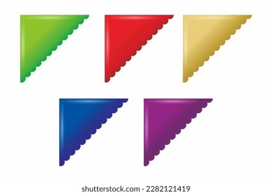Vector label infographic design element. Template for charts, graphs, presentations and charts. Business concept with 5 options parts