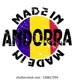 vector label Made in Andorra