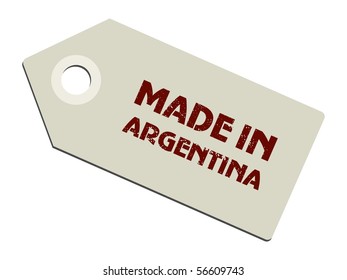 vector label Made in Argentina