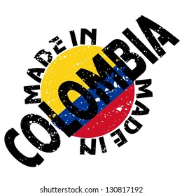 vector label Made in Colombia