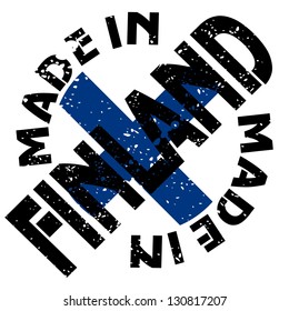 vector label Made in Finland