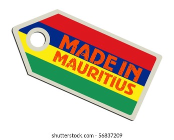 vector label Made in Mauritius