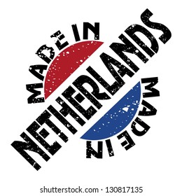 vector label Made in Netherlands