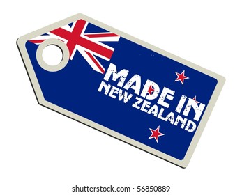 vector label Made in New Zealand