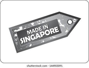 vector label made in Singapore