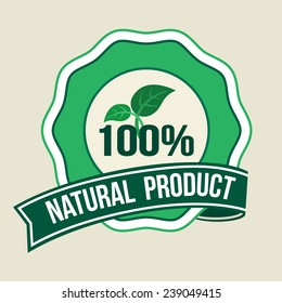 Vector Label for Natural Products
