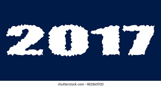 Vector label for the new 2017. Happy New 2017 year. 2017 Happy new year creative design for your greetings card, flyers, invitation, posters, brochure, banners, calendar