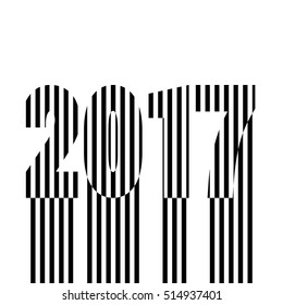 Vector label for the new 2017. Happy new year creative design for your greetings card, flyers, invitation, posters, brochure, banners, calendar