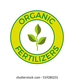 Vector label for organic fertilizers