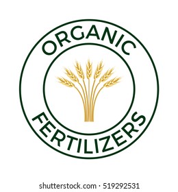 Vector label for organic fertilizers
