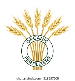 Vector label for organic fertilizers