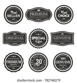 vector label premium quality