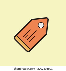 Vector label, price tag icon.