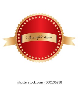 vector label quality badge