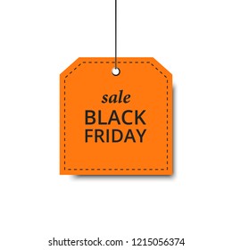 Vector label sale. Black Friday template. Banner sale.