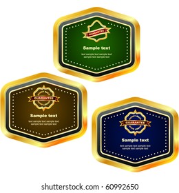 Vector label set for sale