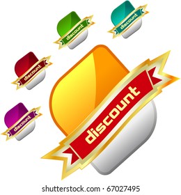 Vector label set for sale