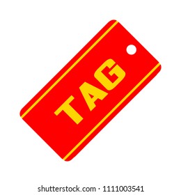 vector label - tag symbol, discount sticker illustration. coupon promotion badge