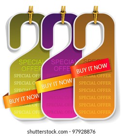 Vector labels and bookmarks "Special Offer"