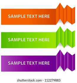 Vector labels for business design