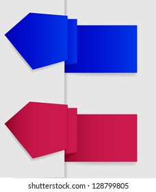 Vector labels for business design. EPS 10