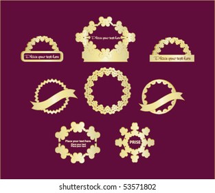 vector labels: food and beverages