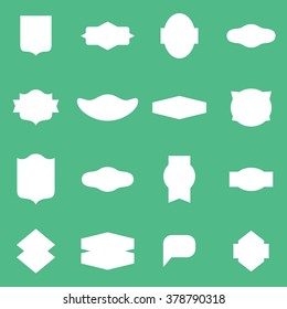 Vector labels and frames seamless pattern. Vector design elements for packaging, identity, flyer, poster, paper and covers.