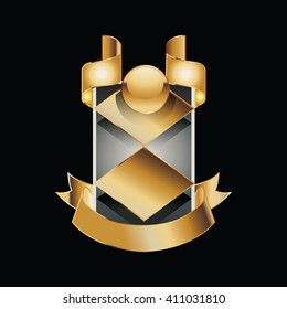 vector of labels with gold elements.