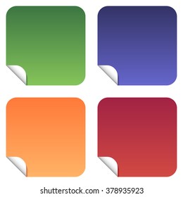 vector labels icons, notes