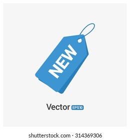 vector labels New price Label Blue Tag. isolated from background. illustration.