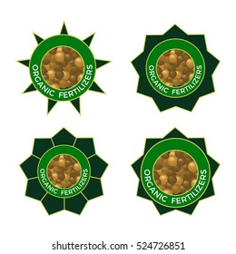 Vector labels for organic fertilizers
