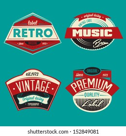 Vector labels set