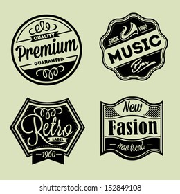 Vector labels set