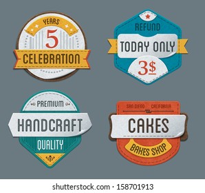 Vector labels set