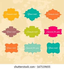 Vector labels set