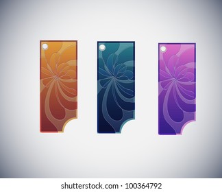 Vector labels set isolated on a white background