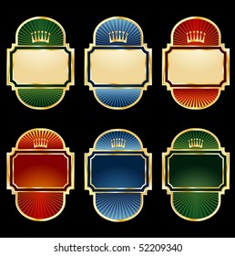 vector labels for various products like food, beverages, cosmetics etc.