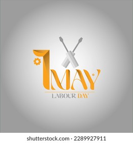 vector labor day background with tools 