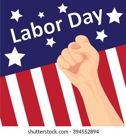 Vector of Labor day card design
