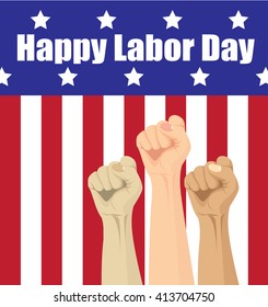 Vector of Labor day card design
