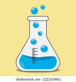 vector laboratory glass or beaker