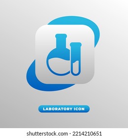 Vector of laboratory icon, good for app and website icon