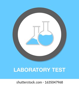vector laboratory test, chemistry research lab - science flask glass
