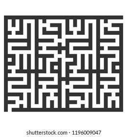 Vector labyrinth illustration. An isolated illustration on a white background.