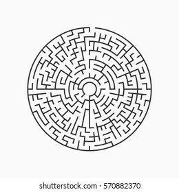 Vector labyrinth. Vector maze.