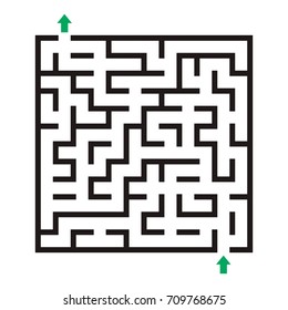 Vector labyrinth. Maze Labyrinth with entry and exit.