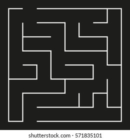Vector Labyrinth on Black Background 9